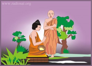 Buddha und Ananda